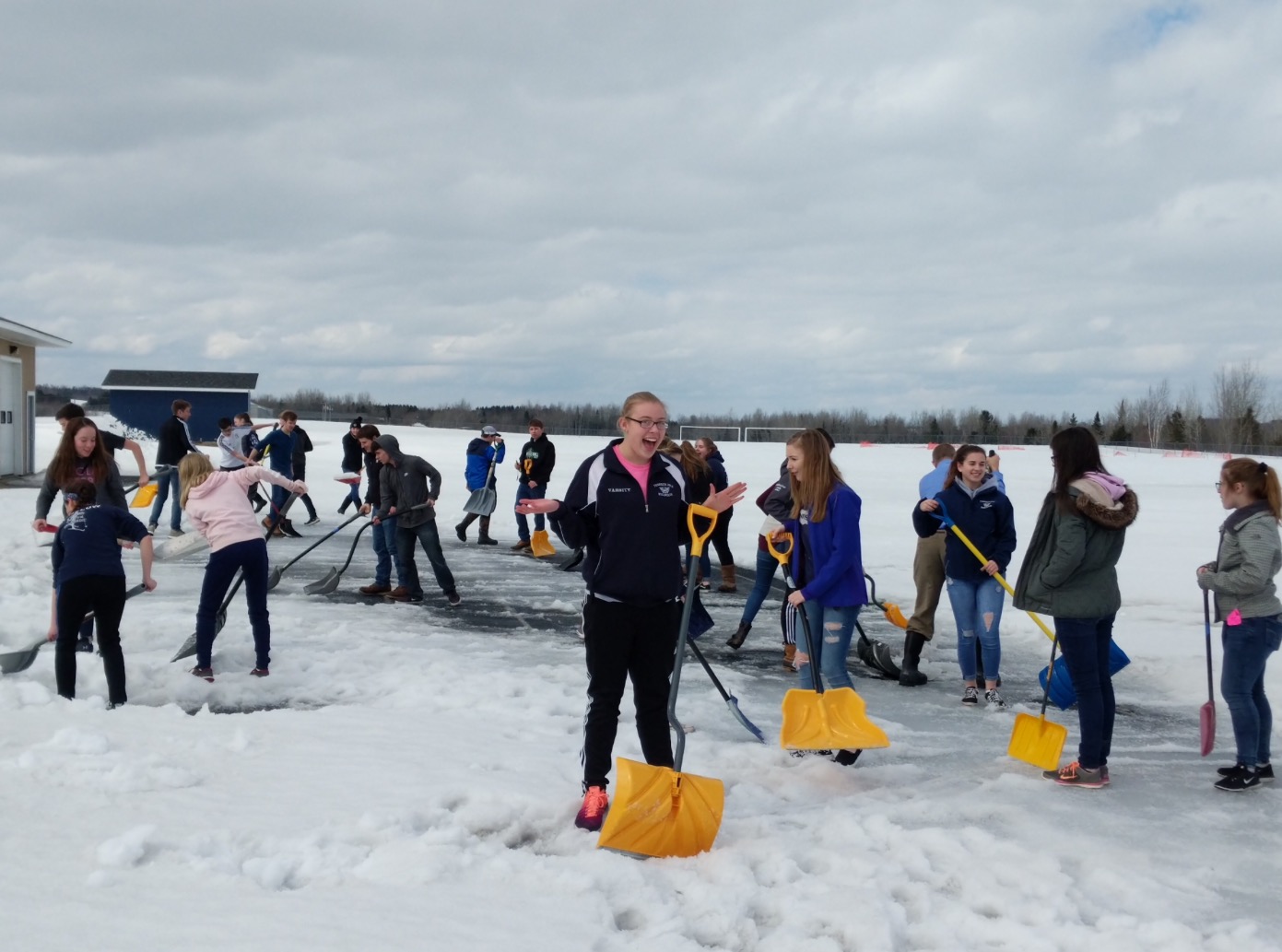 Track season for the Wildcats starts off a little differently here than it does elsewhere. Track members had to come to practice with their boots, mittens and shovels so they could clear off the the snow from the track. Sounds crazy, however, it seemed normal for these athletes.