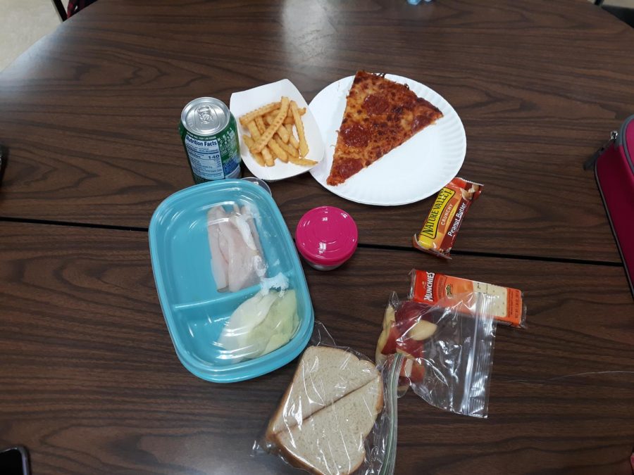 Five second lunch students pose their preferred midday meal.