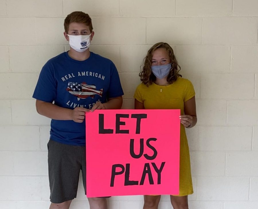 Michael Langley ‘23 and Lindsey Himes ‘23 support Maine high school fall sports going forward, despite the pandemic. “I hope we can at least stay in the County to play because that would be better than nothing,” said Himes.
