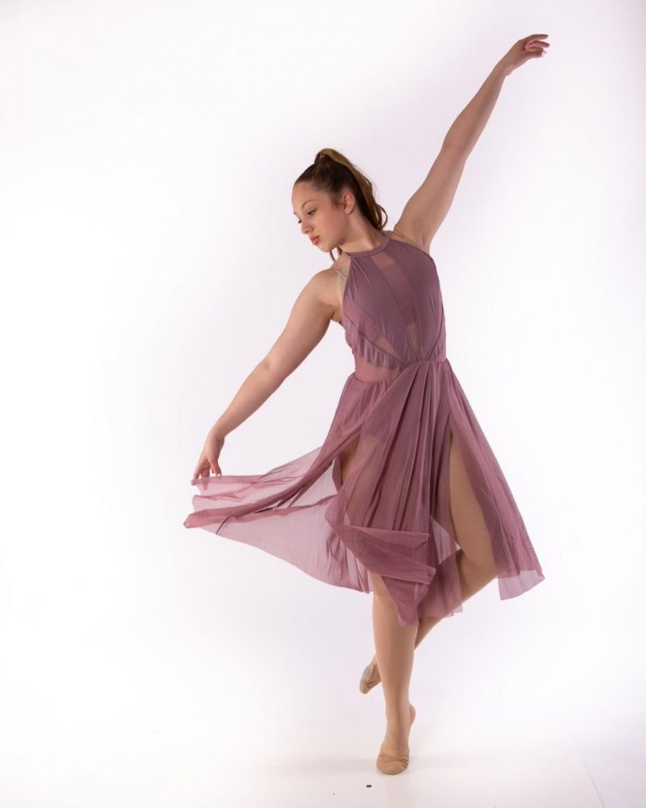 Emma Christie ‘24 poses in lyrical costume for the 2021 recital.