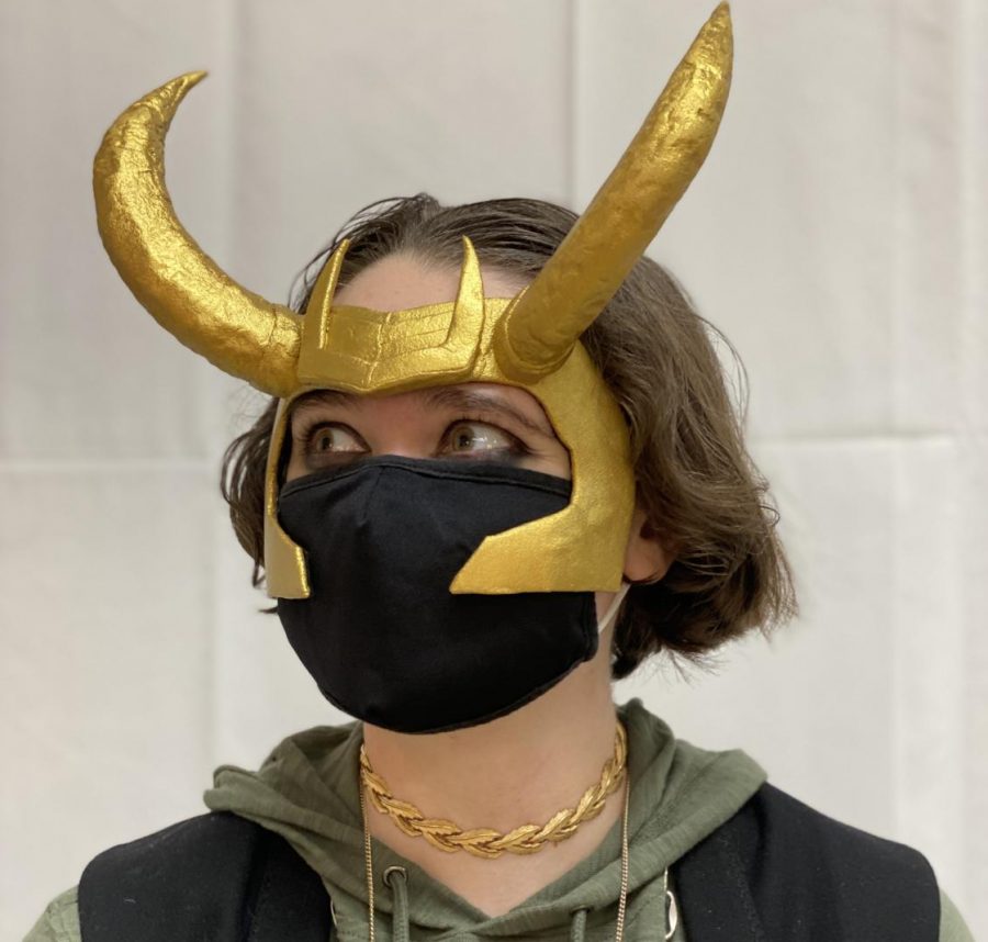 Addy Smith ‘22 dressed as Loki for school dress up day 