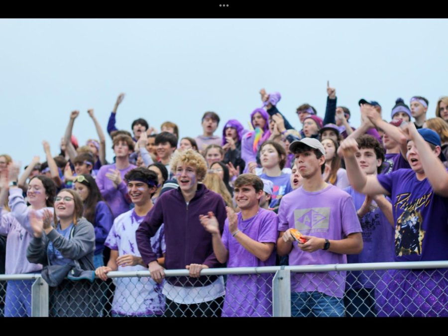 The day purple reigned. This was a sad yet positive day for the PIHS student section but they never failed to support.